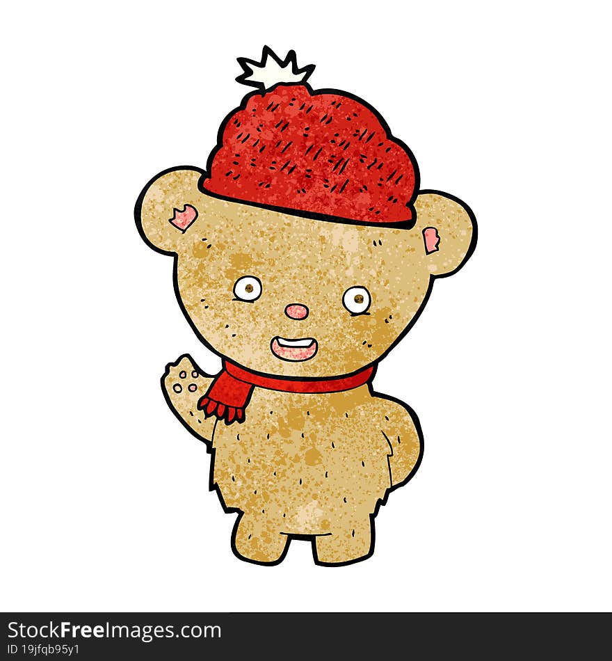 Cartoon Bear In Hat