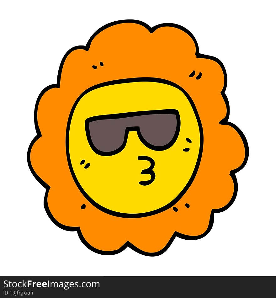 cartoon sunflower