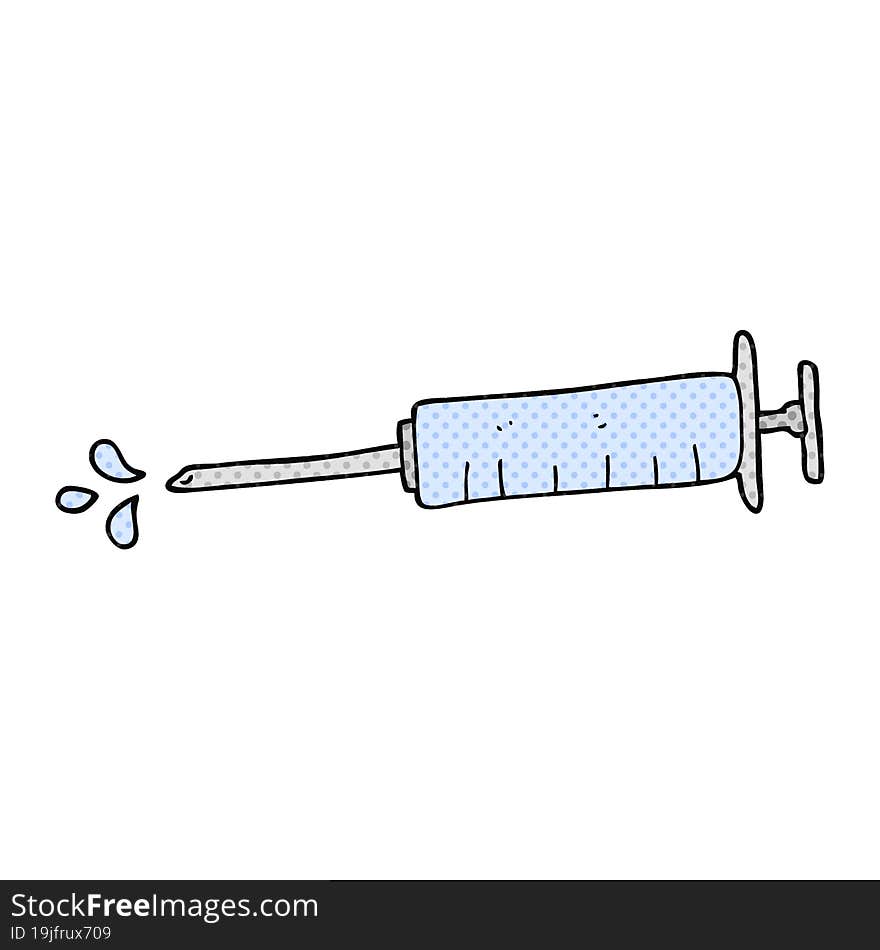 cartoon medical needle