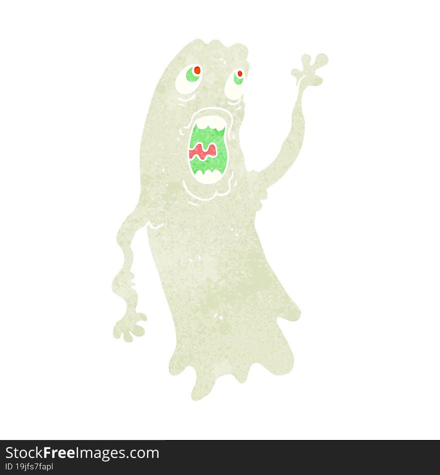 Retro Cartoon Ghost