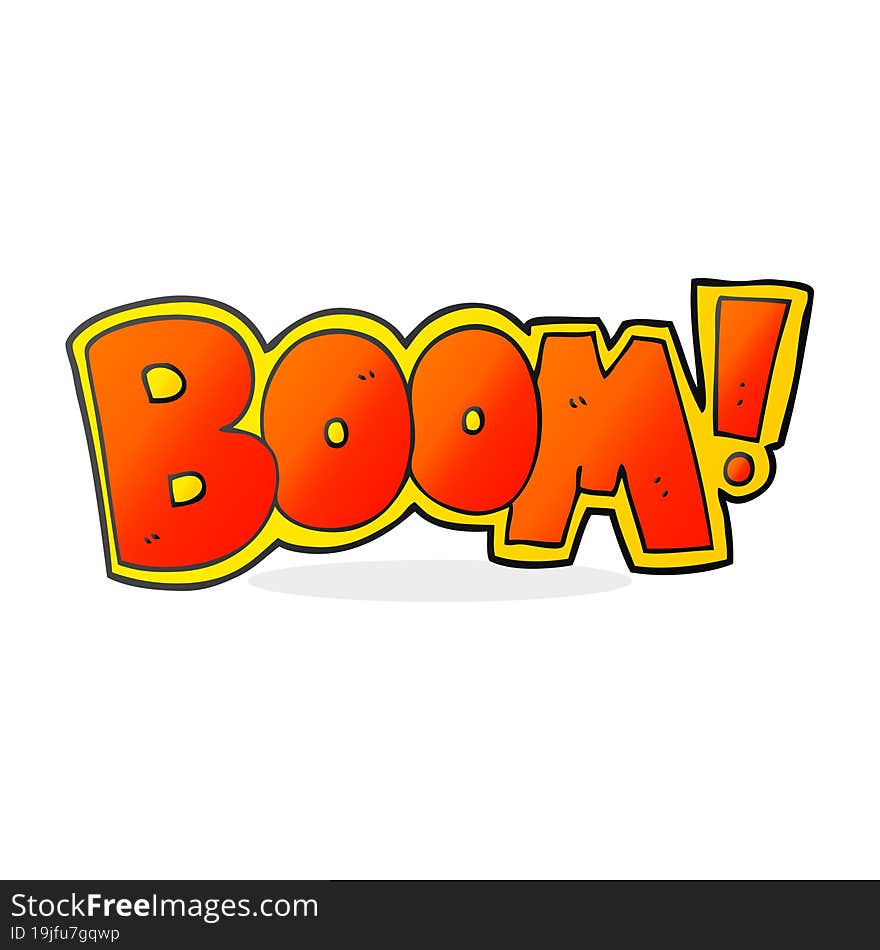 Cartoon Boom Symbol