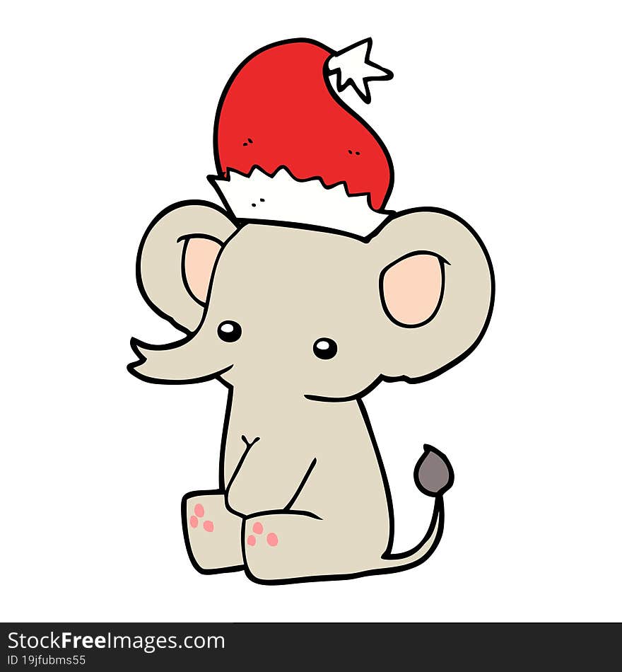 Cute Christmas Elephant