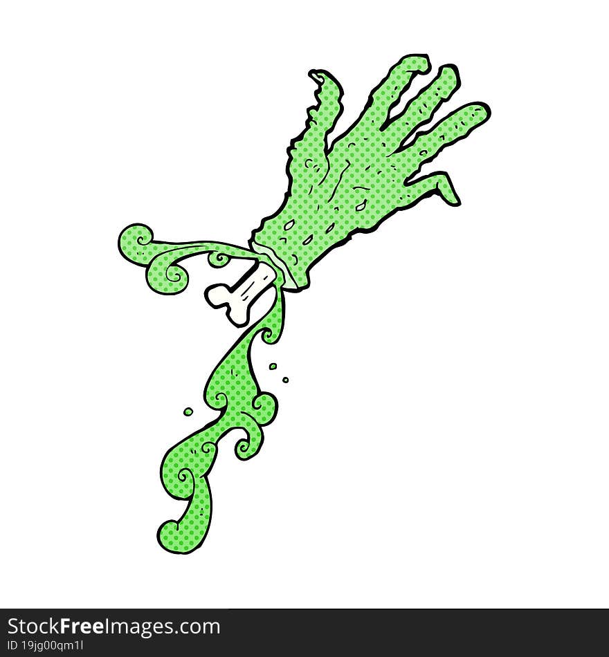 cartoon gross zombie hand