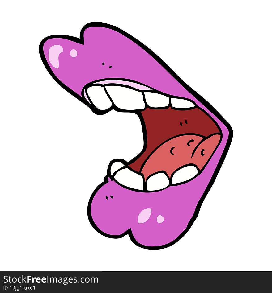 cartoon halloween mouth