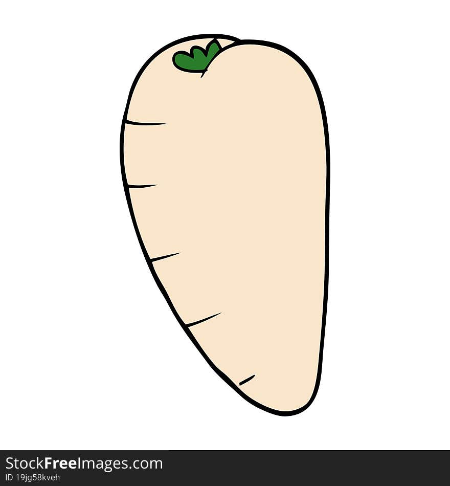 Cartoon Doodle Root Vegetable