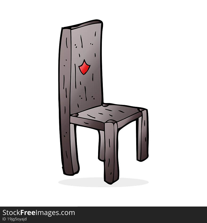 cartoon old chair