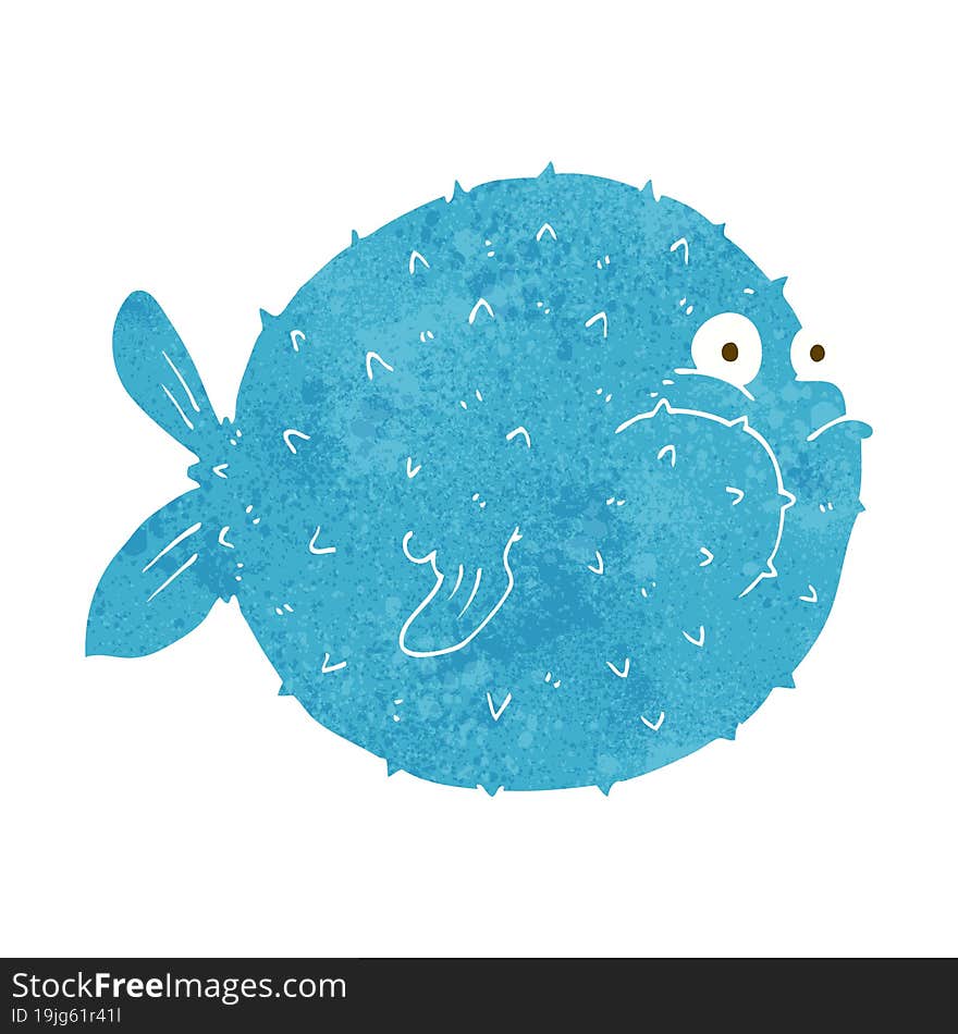 cartoon puffer fish