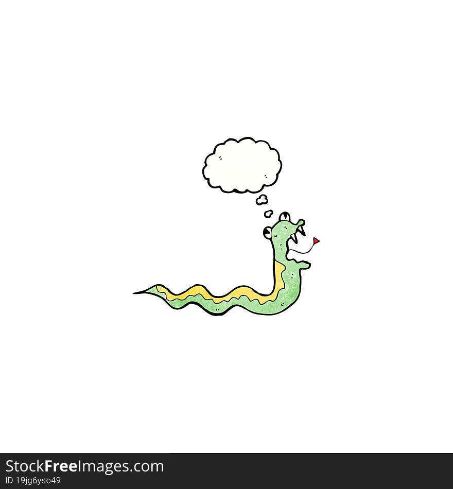 cartoon slithering snake