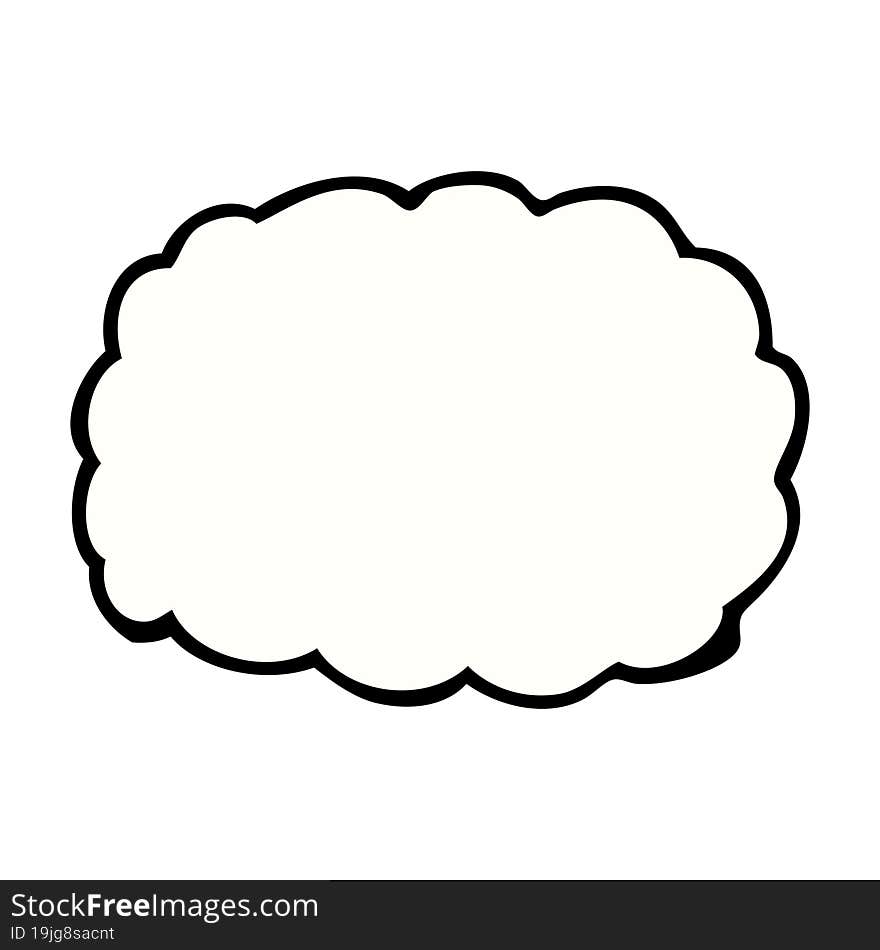 cartoon cloud symbol