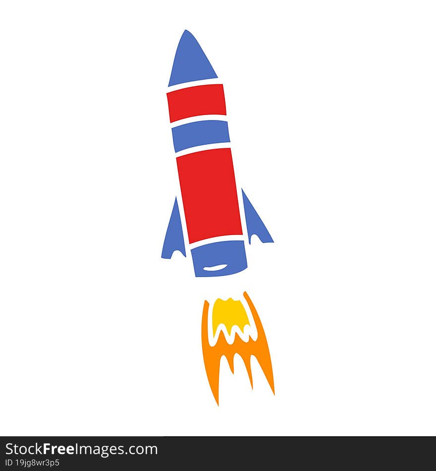 cartoon doodle of a space rocket