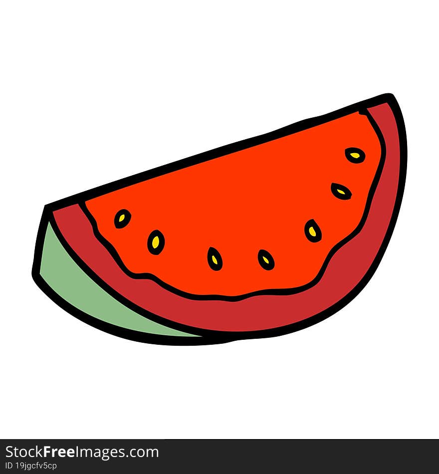 cartoon doodle watermelon