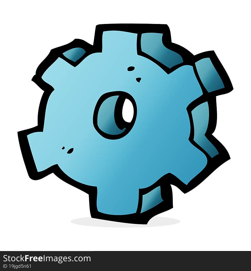 cartoon cog symbol