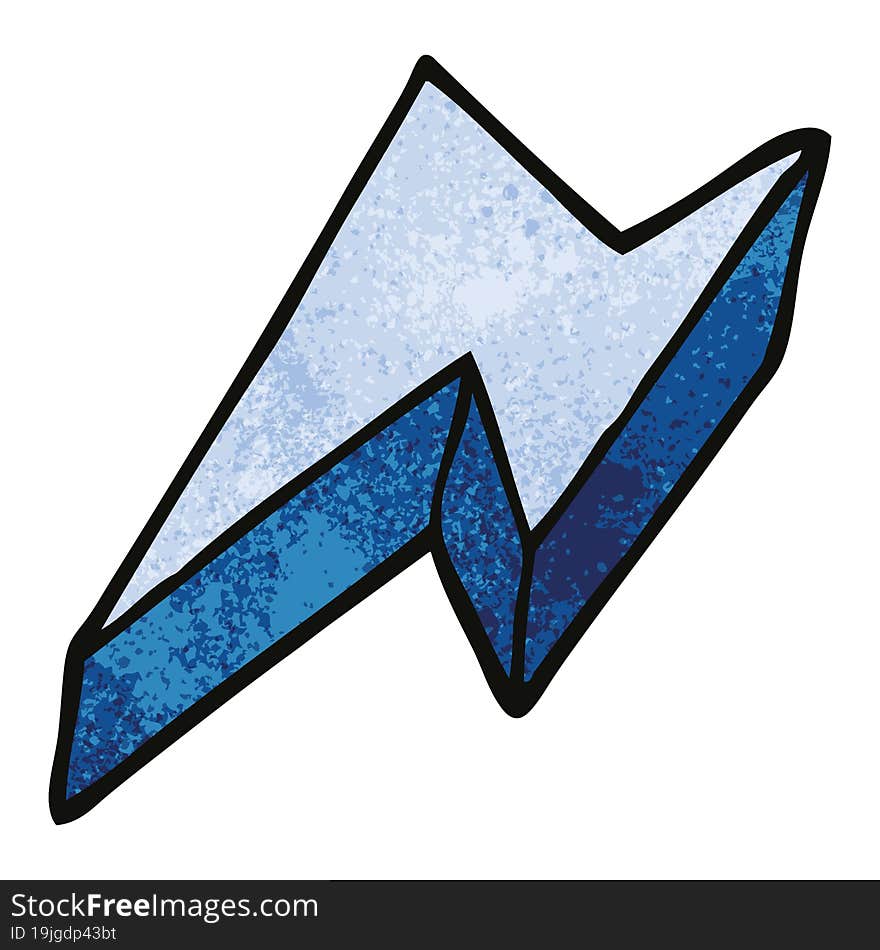 cartoon doodle decorative lightning bolt