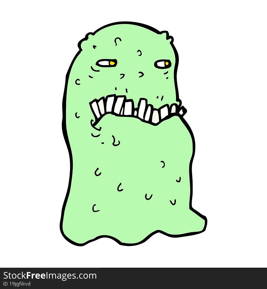 cartoon gross ghost