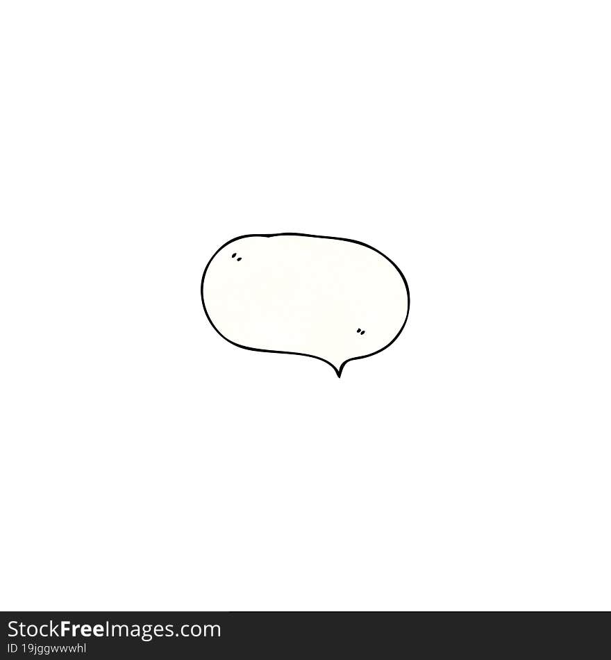 speech bubble cartoon symbol