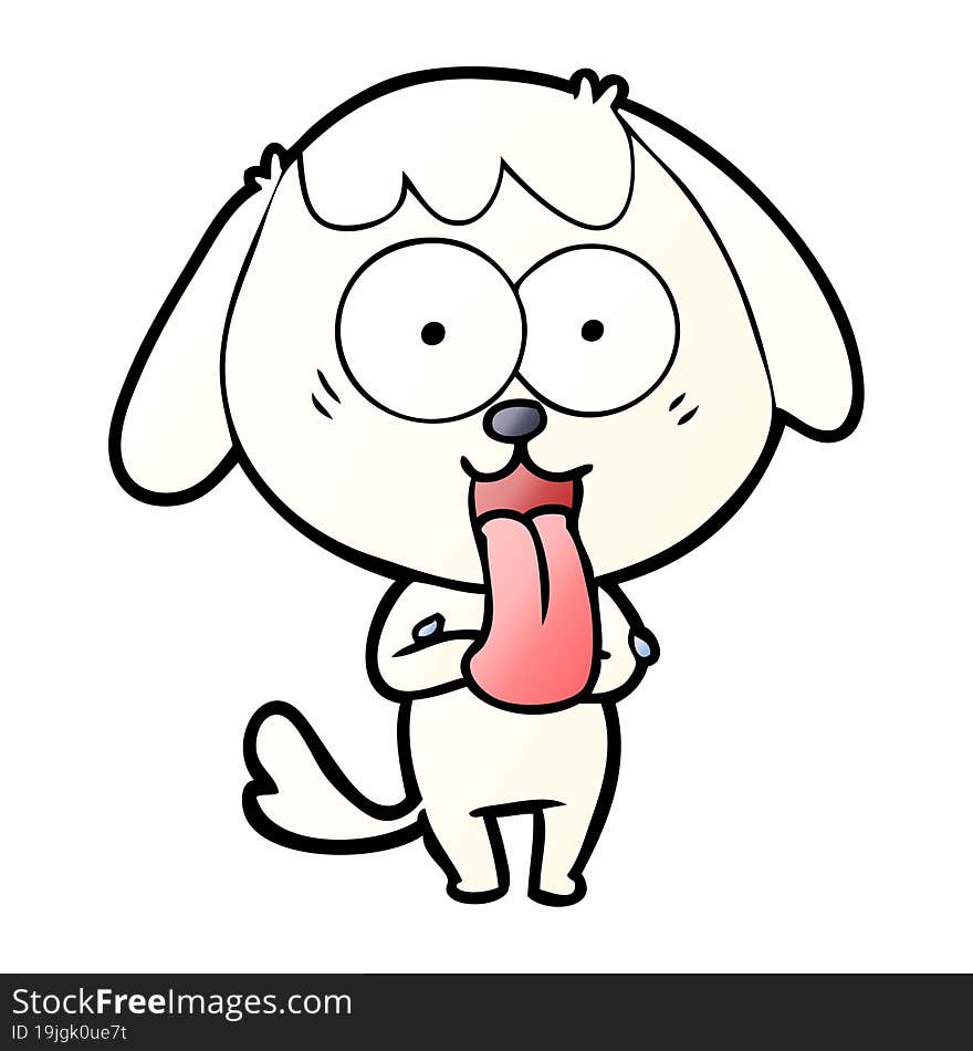 cute cartoon dog. cute cartoon dog