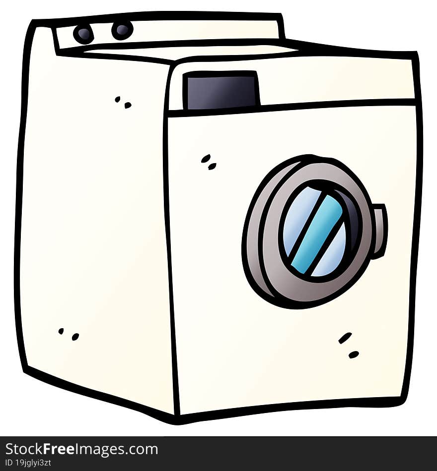 Cartoon Doodle Washing Machine