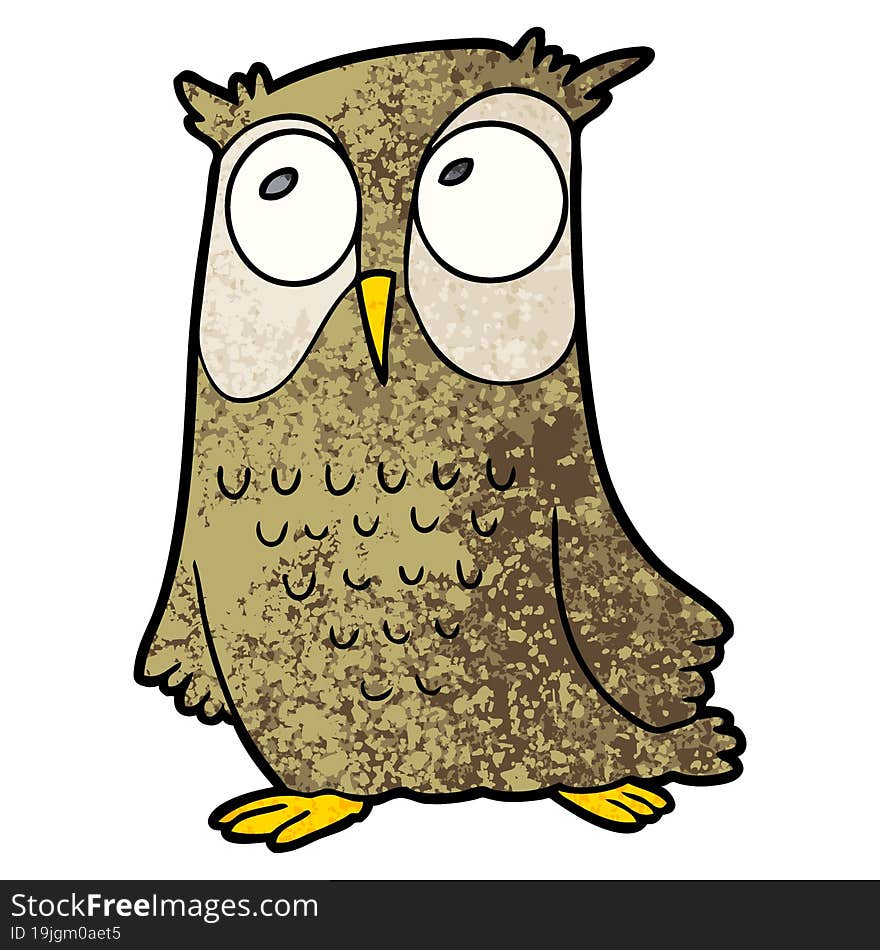 cartoon owl. cartoon owl