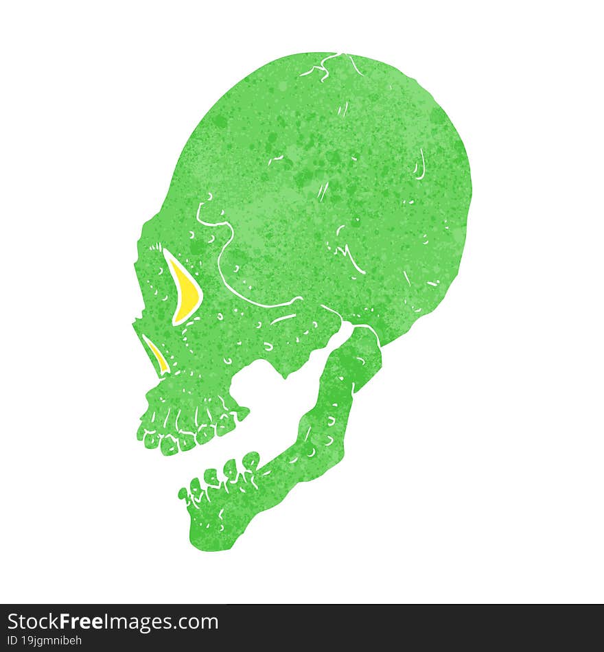 spooky skull illustration