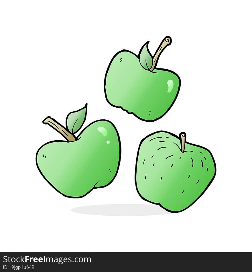 cartoon apples