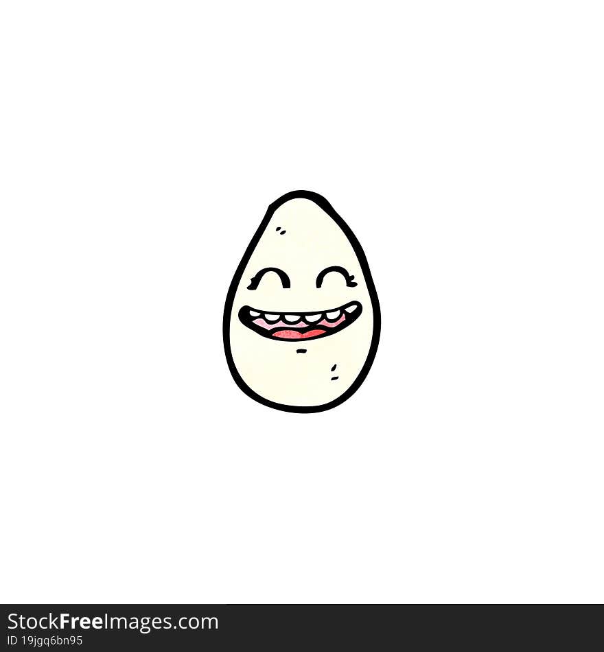 cartoon happy egg