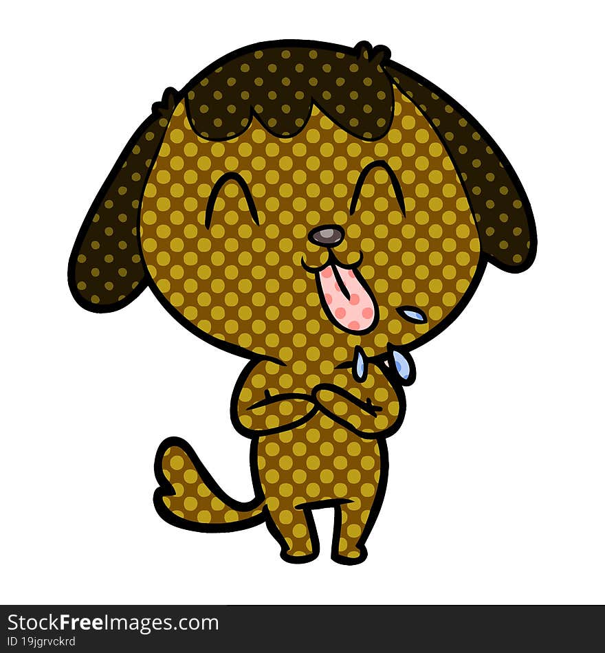 cute cartoon dog. cute cartoon dog