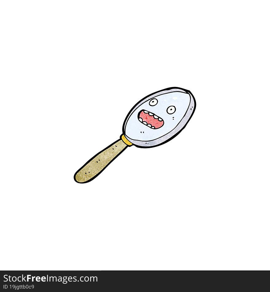 cartoon magnifying glass