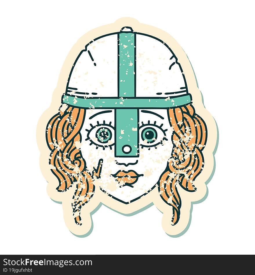 human fighter grunge sticker