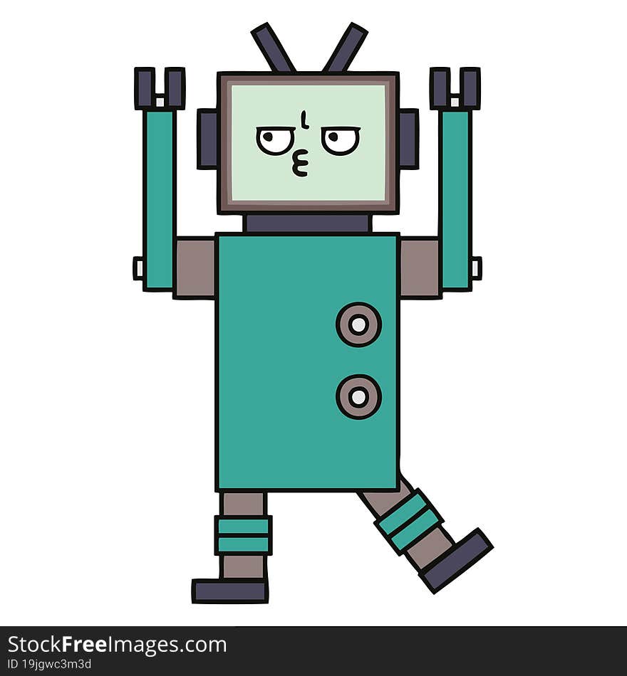 cute cartoon robot