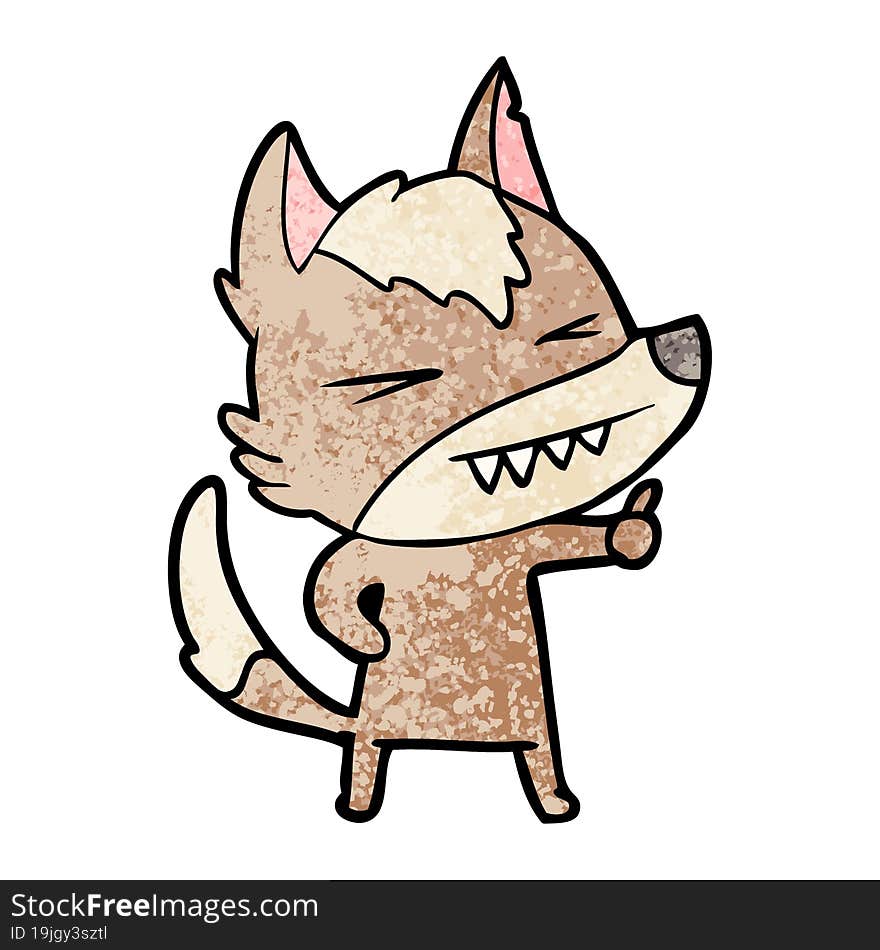 angry wolf cartoon. angry wolf cartoon