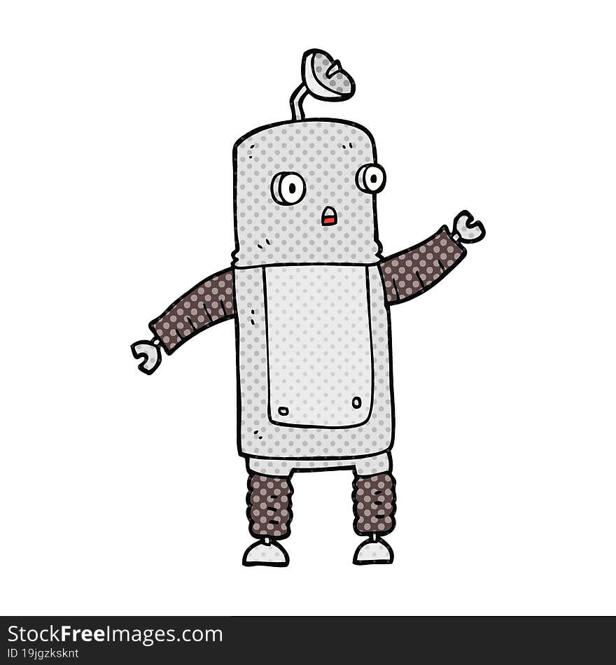 cartoon robot