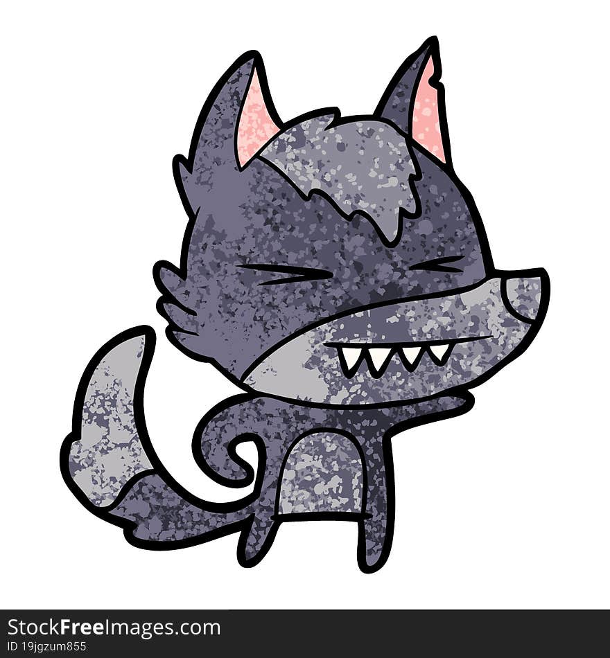 angry wolf cartoon. angry wolf cartoon