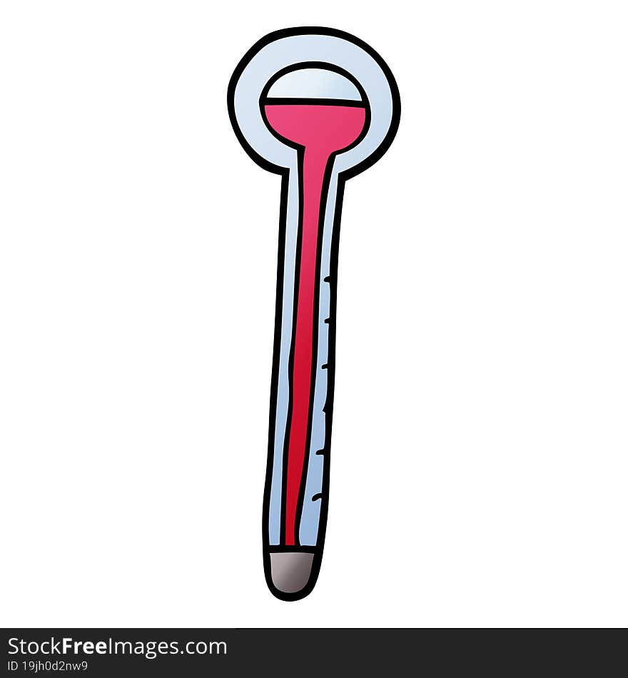 Cartoon Doodle Thermometer