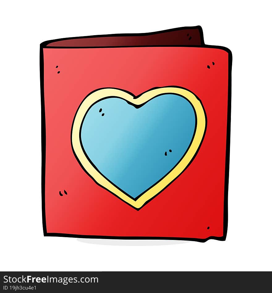 Cartoon Love Heart Card