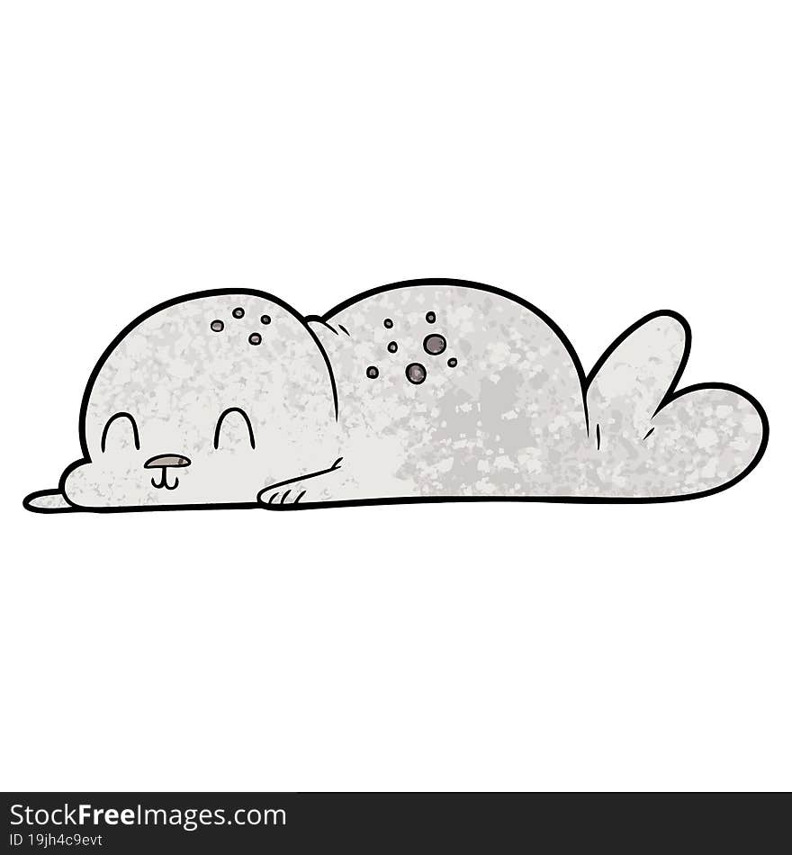 cute cartoon seal pup. cute cartoon seal pup