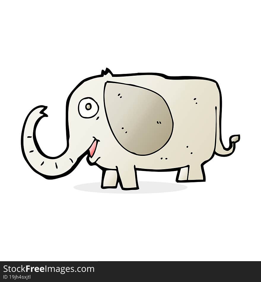 cartoon baby elephant