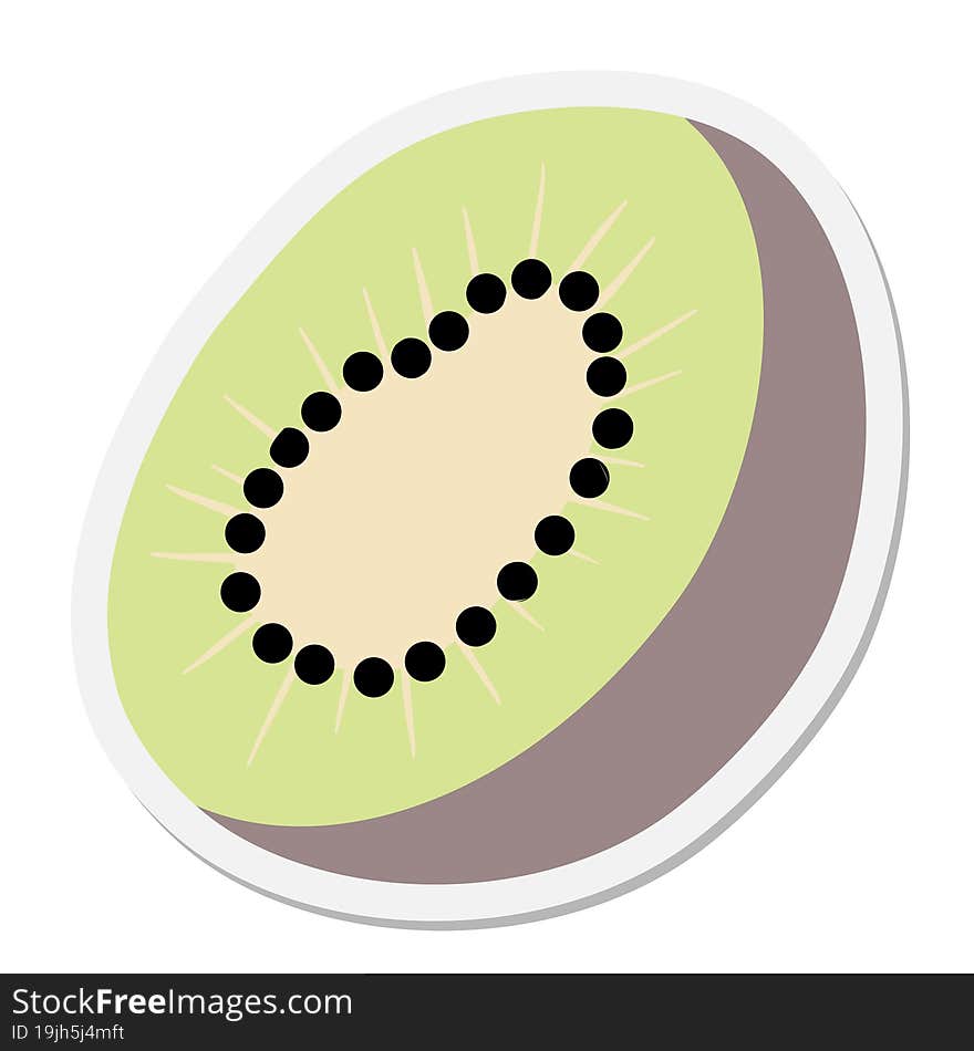 Kiwi fruit sticker