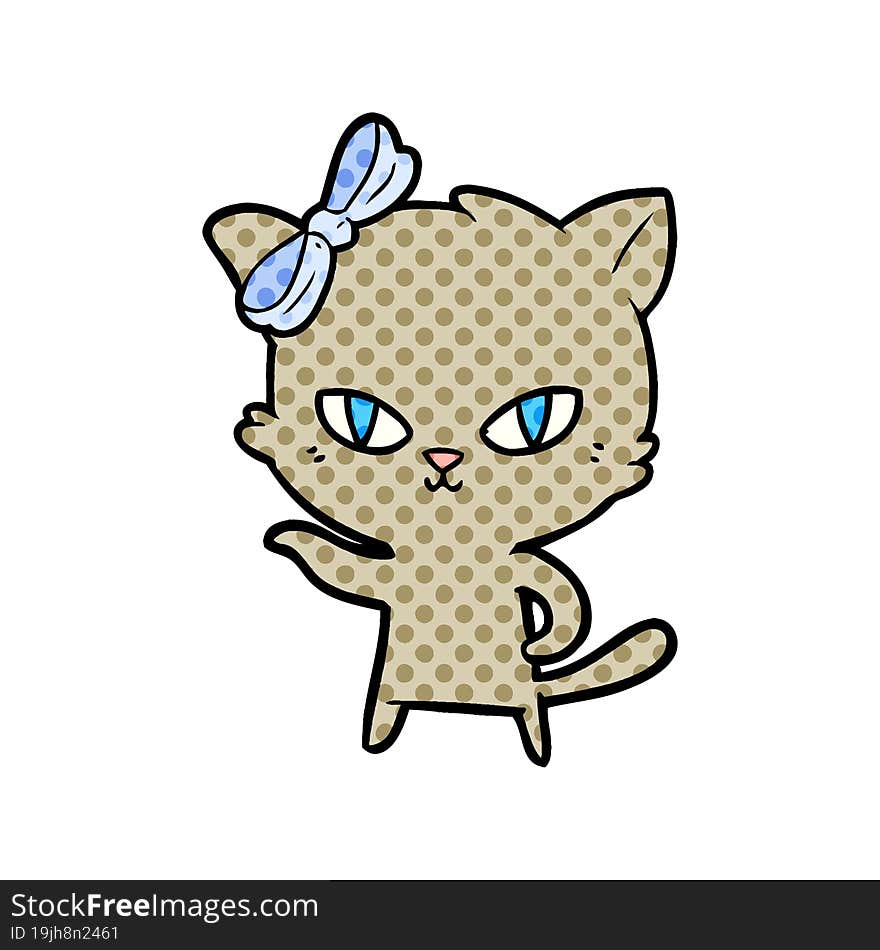 cute cartoon cat. cute cartoon cat