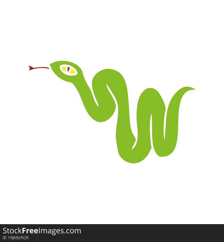 hand drawn cartoon doodle of a garden snake