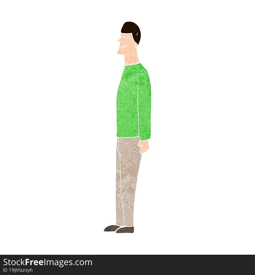 cartoon tall man