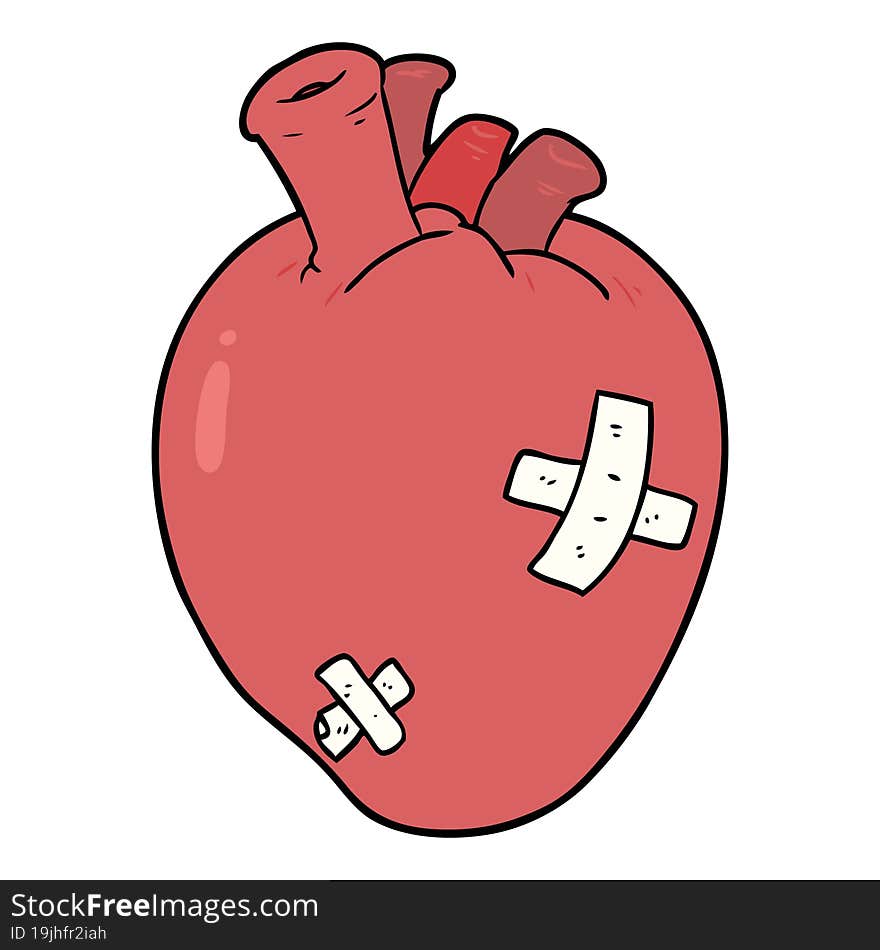 cartoon heart. cartoon heart