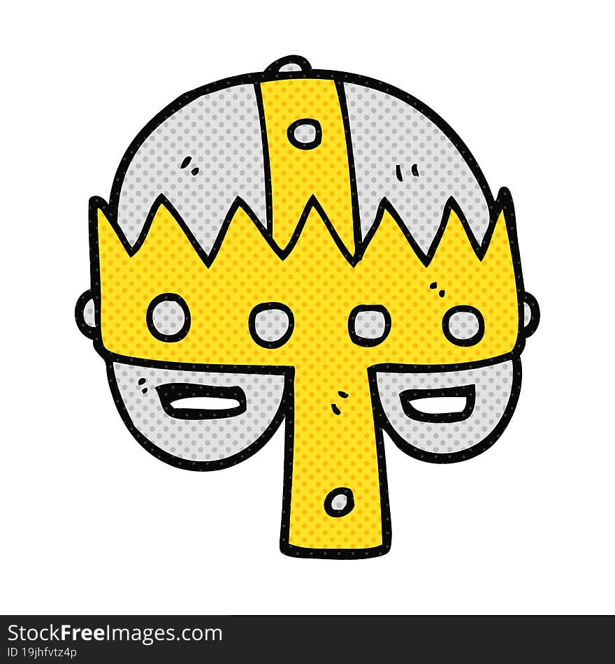 cartoon medieval helmet