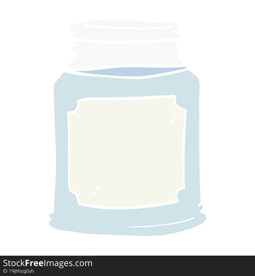 Cartoon Doodle Candle In Jar