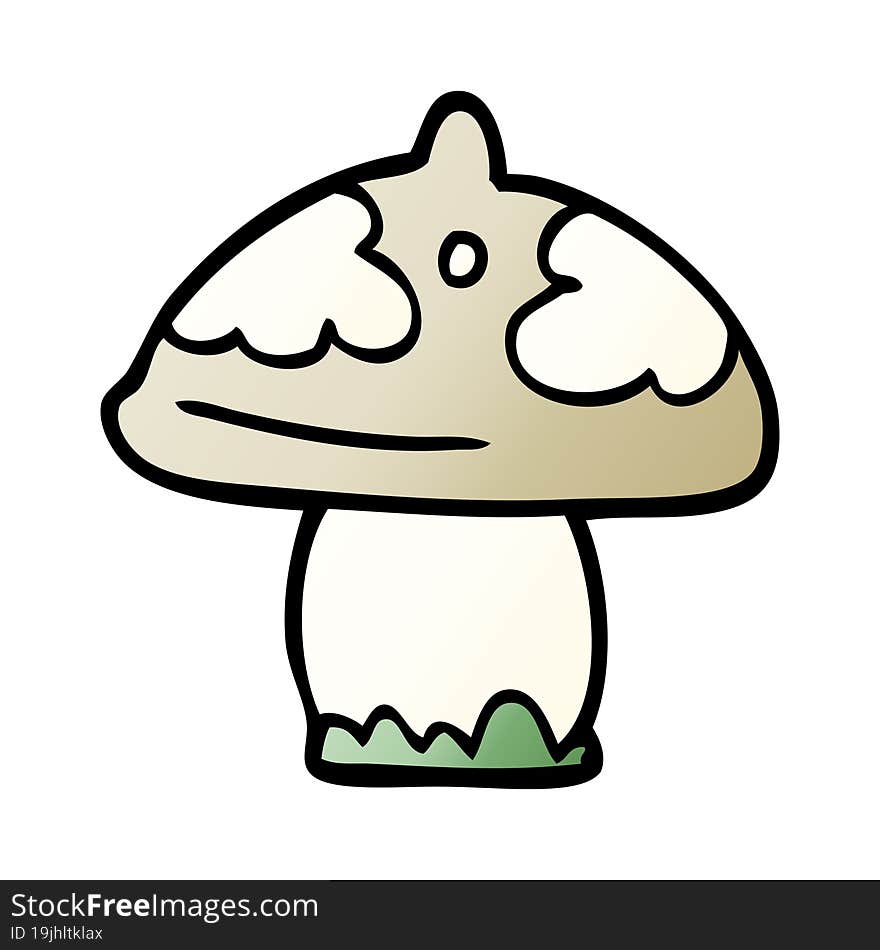 cartoon doodle mushroom