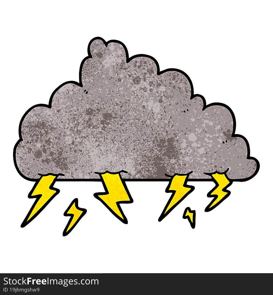 cartoon thundercloud. cartoon thundercloud