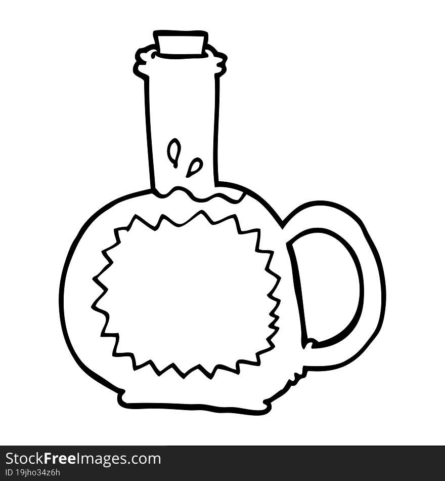 line drawing cartoon maple syrup