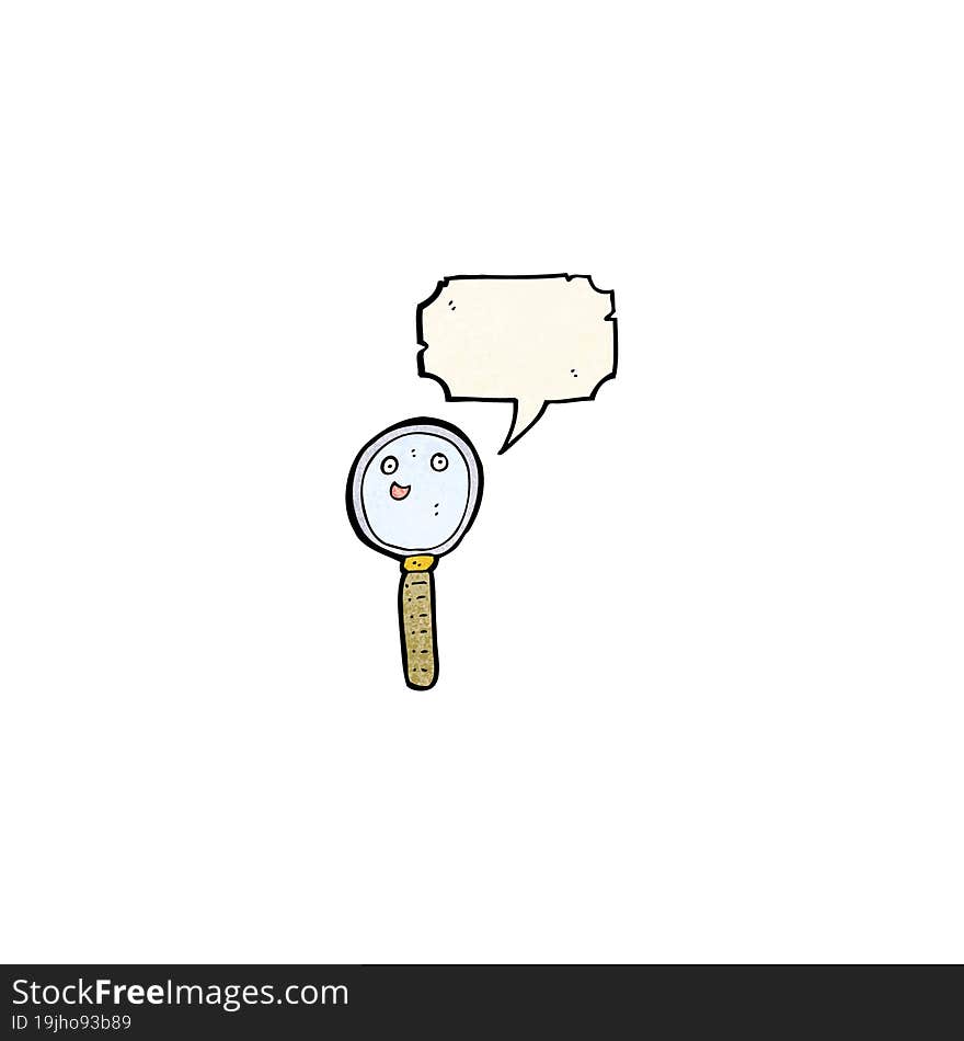 Cartoon Magnifying Glass