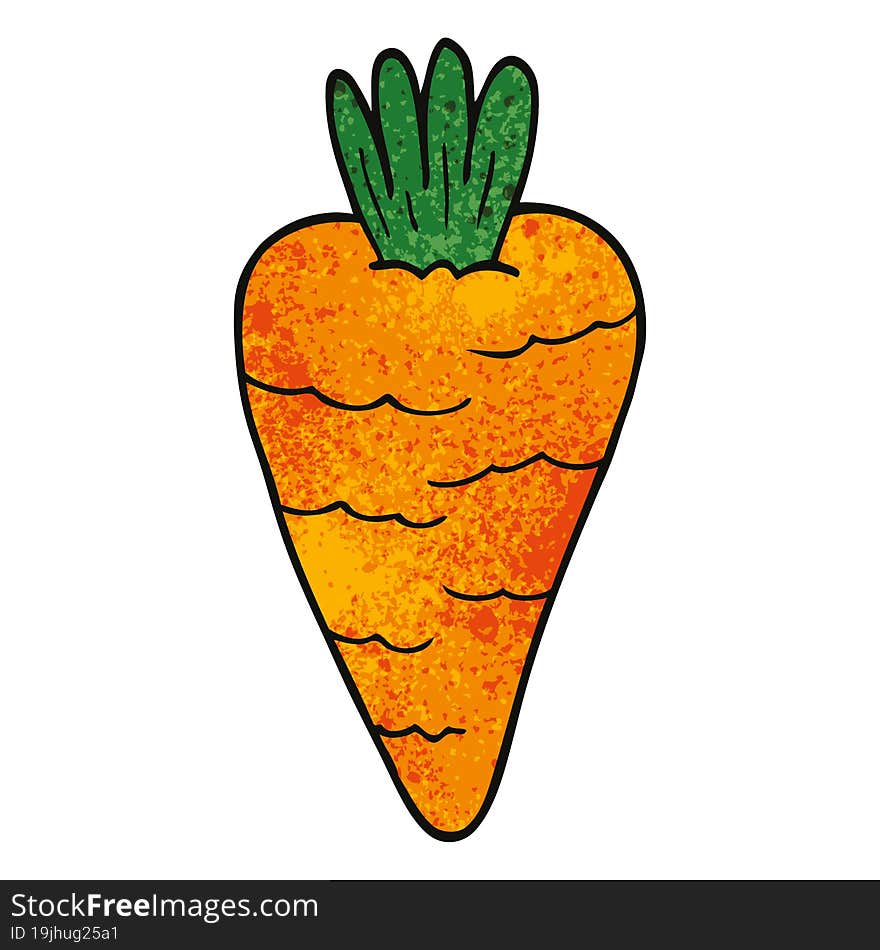 cartoon doodle carrot