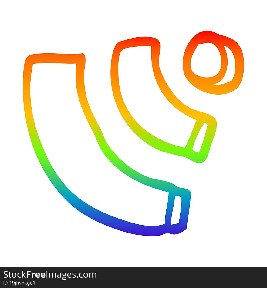 rainbow gradient line drawing cartoon wi fi