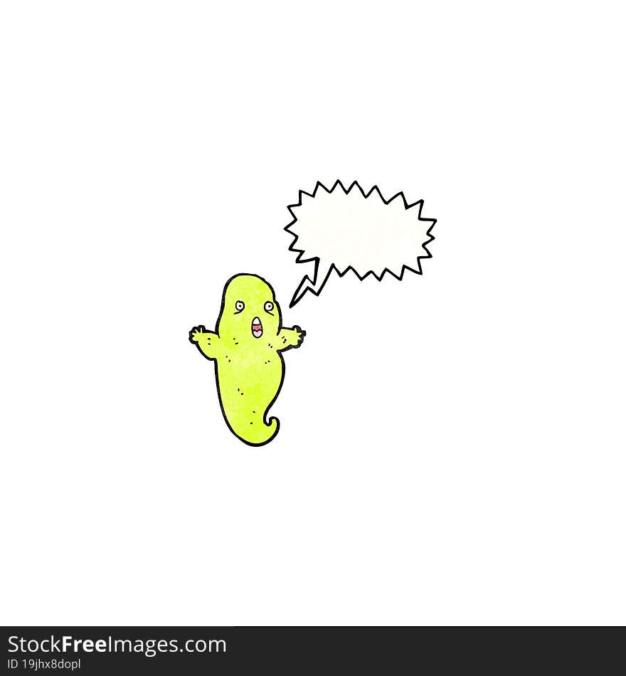 shrieking ghost cartoon